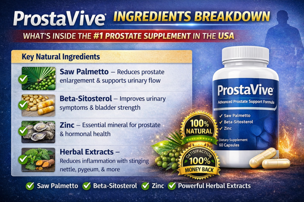 ProstaVive Ingredients Breakdown