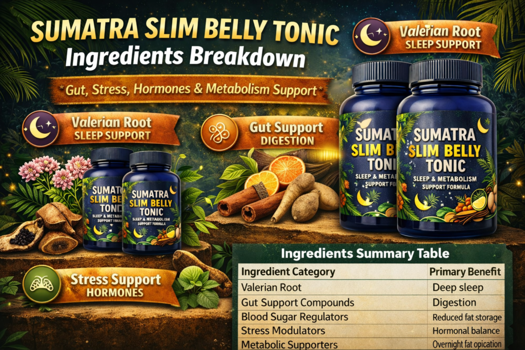 Sumatra Slim Belly Tonic Ingredients Breakdown
