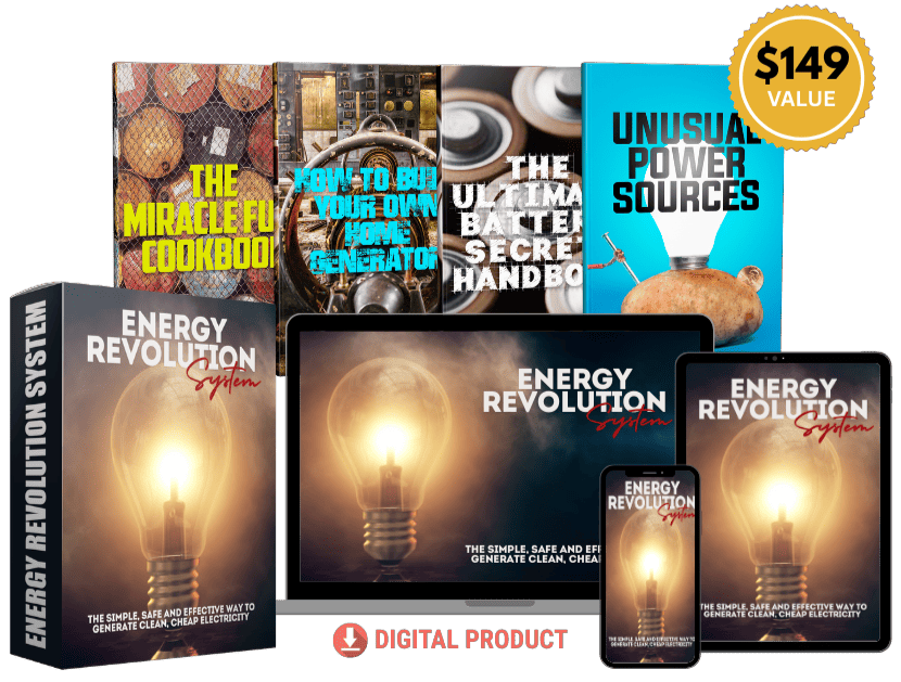 Energy Revolution System ebook cover - Tesla free electricity blueprint