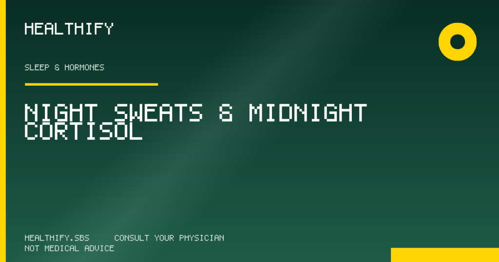 Night Sweats & Midnight Cortisol — Healthify evidence-based review (Sleep & Hormones)